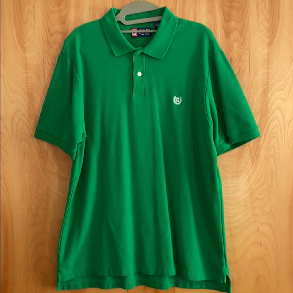 Chaps Polo Short Sleeve Green Large
